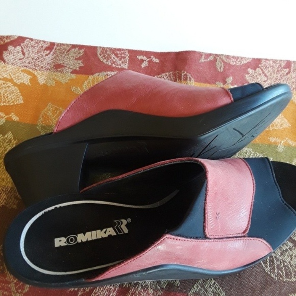 Romika Mokassetta 244 Terra Cotta Red Sandals SZ 8
